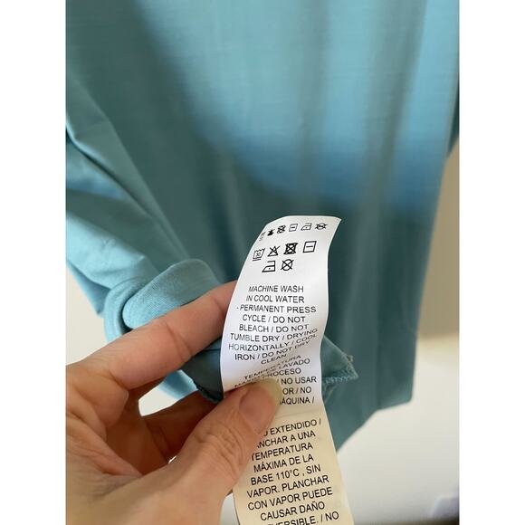 Puma Lightweight Performance Golf UPF 50 T-Shirt Teal Blue Size Medium NEW - Picture 9 of 9